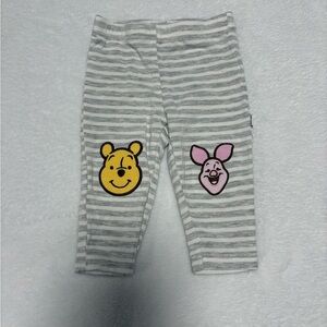 Little Sleepies Disney Pooh Piglet Patch Leggings 0-3M HTF EUC